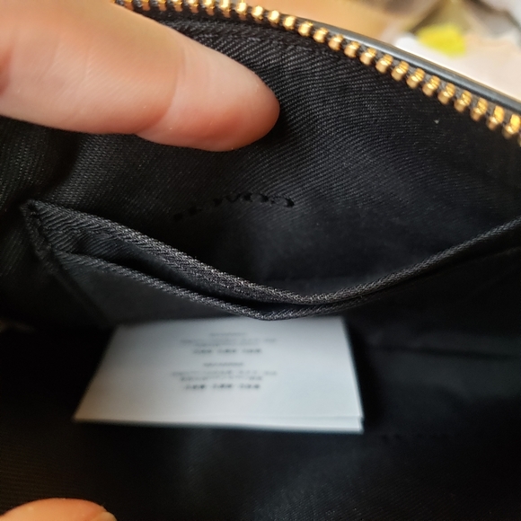 NWT Coach Logo Polished Pebble Leather Small Zip Top Wristlet - Picture 10 of 10